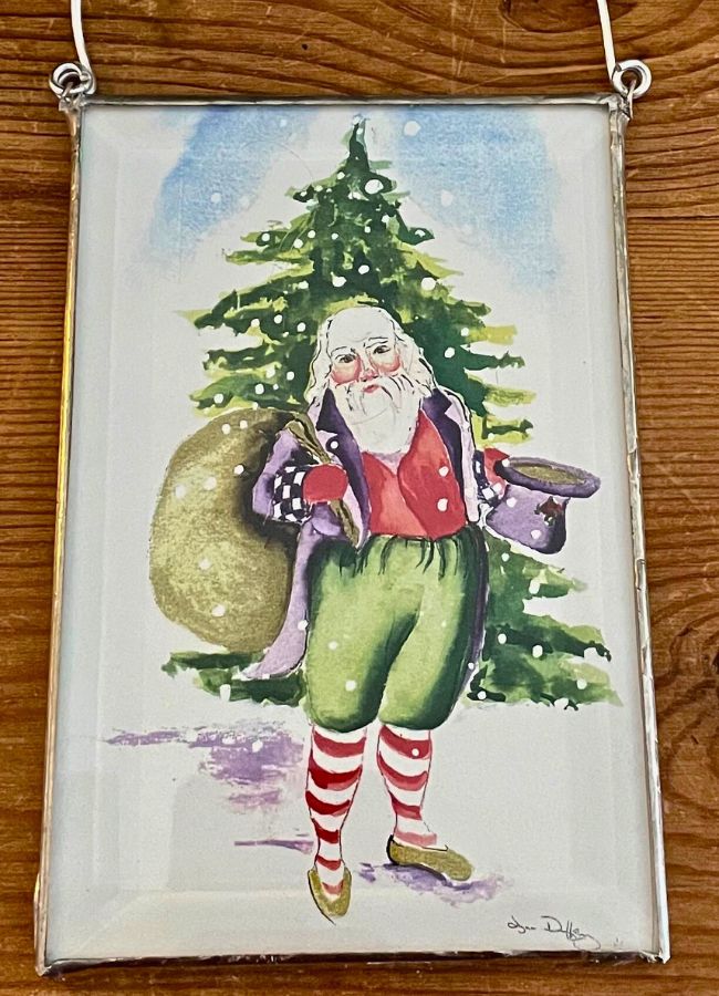 Top Hat Santa 4x6